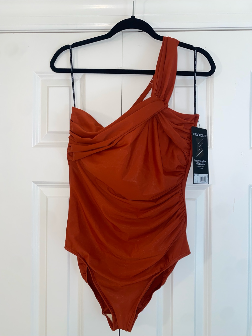 Miraclesuit Spice One-Shoulder Ruched Swimsuit